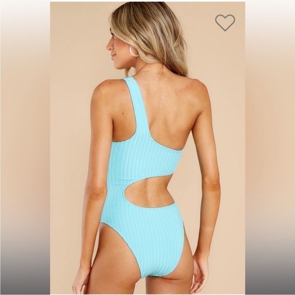 Solid & Striped Astrid One Piece Swimsuit Rib Greek Blue - Picture 4 of 7